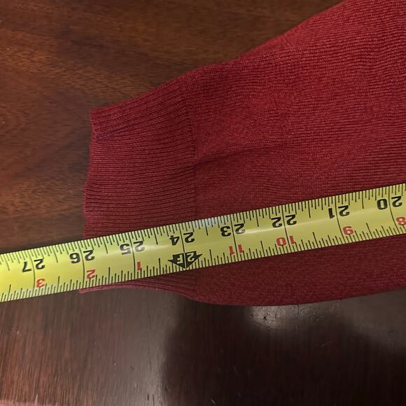 Mens Jos A Bank Signature Collection Rust Sienna Silk Collared Sweater XL - Picture 8 of 9